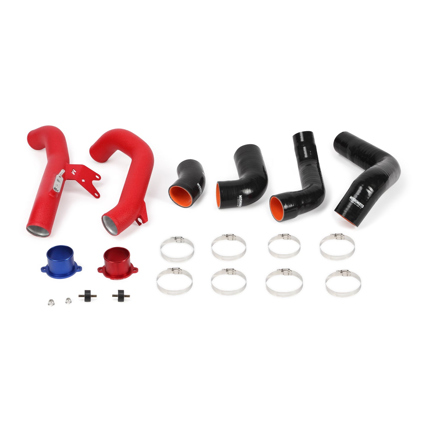 Honda Civic 1.5T Intercooler Pipe Kit, 16-21, Wrinkle Red