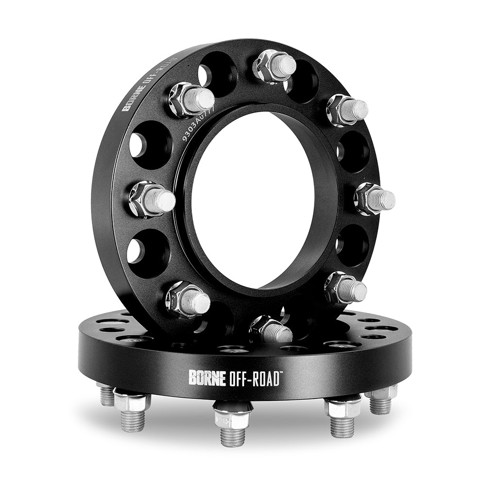 Borne Off-Road Wheel Spacers, 8x165.1 116.7, 25, M14, Black