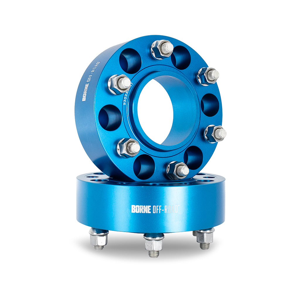 Borne Off Road Wheel Spacers, 6x135, 87.1, 38, M14, Blue
