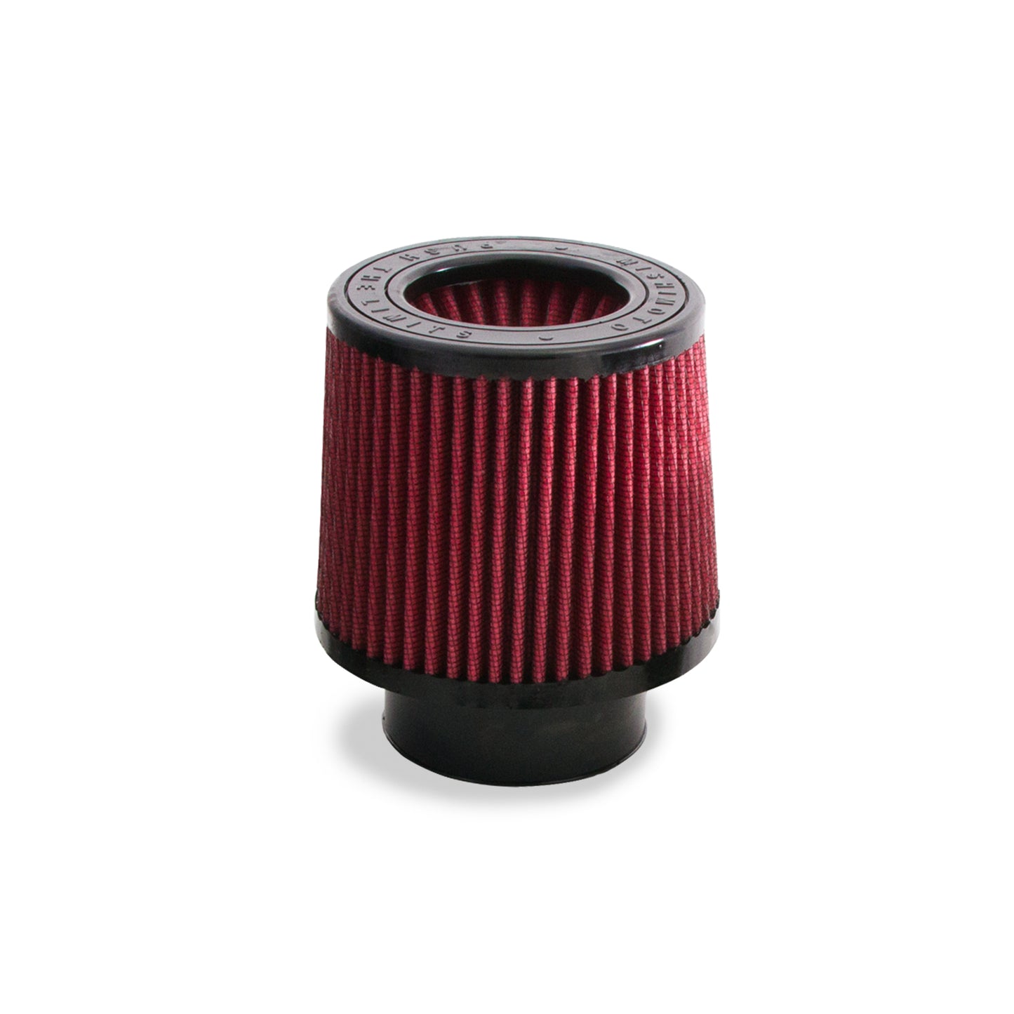 Mishimoto Air Filter w/ Molded Logo, Red Oil, 8 Layer Cotton w/ Worm Gear Clamp
