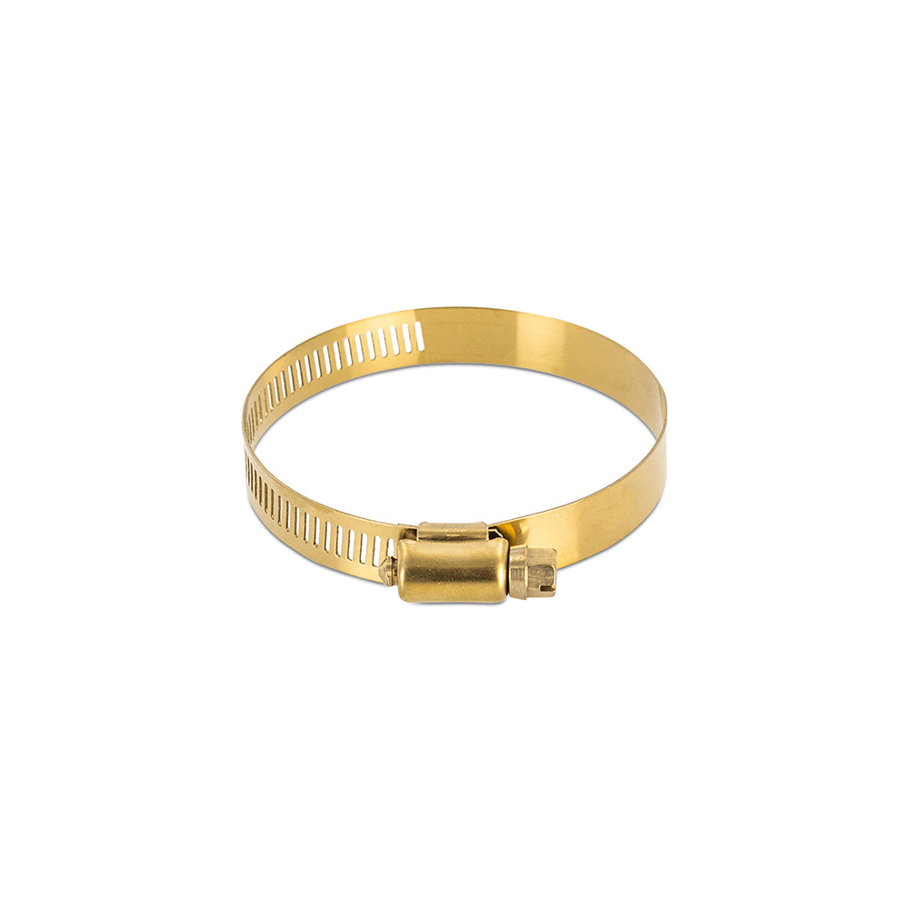 2x High-Torque Worm Gear Clamp, Gold, 127mm