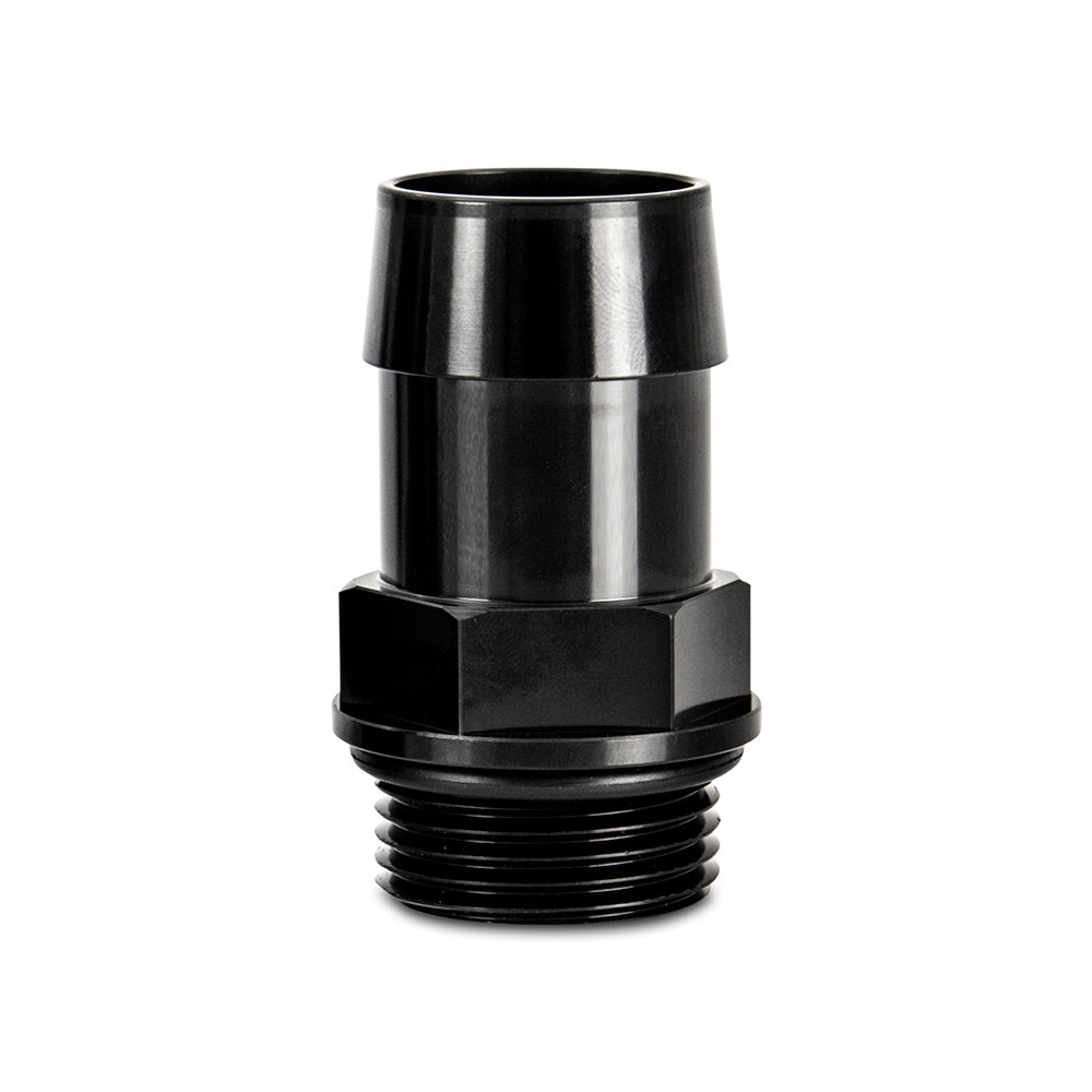 1pc M27x2.0 1" Aluminum Catch Can Fitting, Black