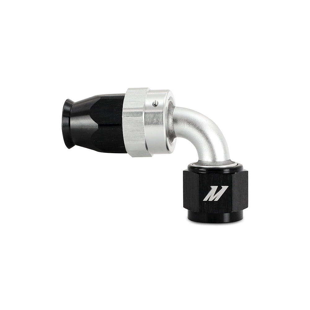 Aluminum PTFE -8AN 90 Degree Fitting, Black