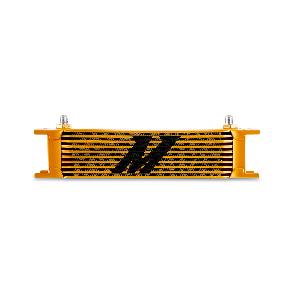 Universal -6AN 10 Row Oil Cooler, Gold