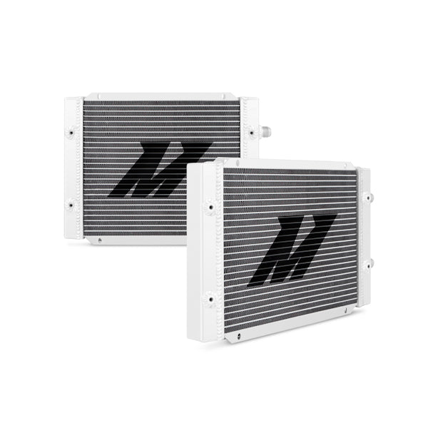 Universal 25 Row Dual Pass Oil Cooler, Silver