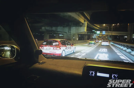 Kanjo street racers on Osaka