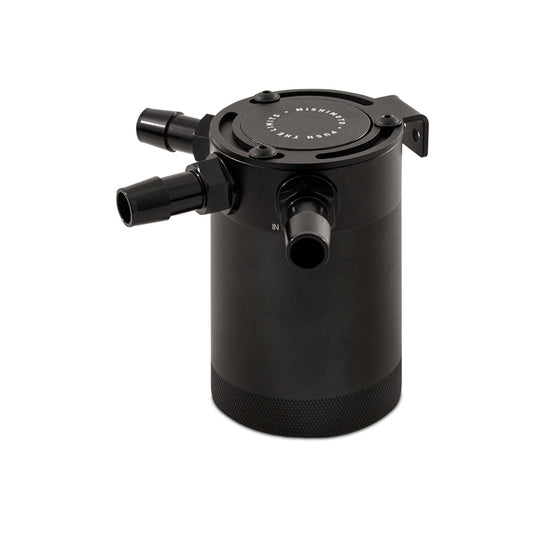 Universal Compact Baffled Oil Catch Can Kit, 3-Port, Black