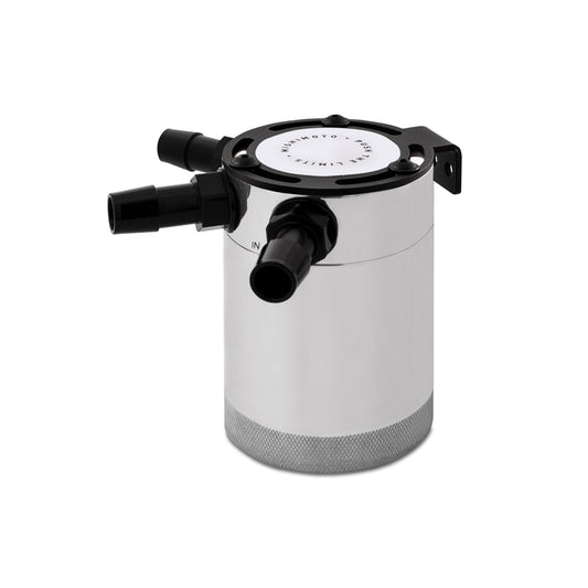 Universal Compact Baffled Oil Catch Can Kit, 3-Port, Polished