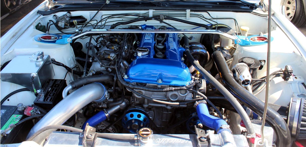 Nissan 240SX w/ SR20 Performance Radiator, 1989-1994