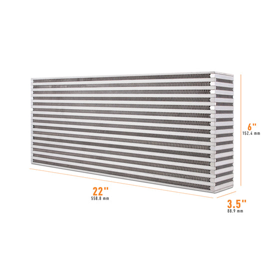 Universal Air-to-Air Race Intercooler Core, 22.00" x 6.00" x 3.50"