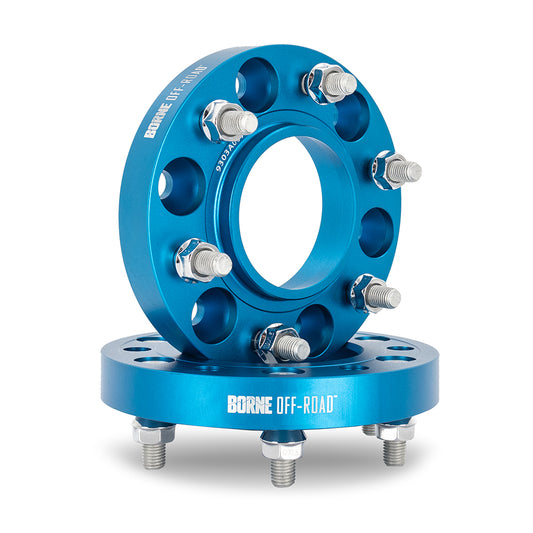 Borne Off-Road Wheel Spacers, 5x150, 110.1, 25, M14, Blue