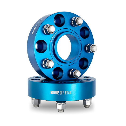 Borne Off-Road Wheel Spacers, 5x127, 71.6, 45, M14, Blue