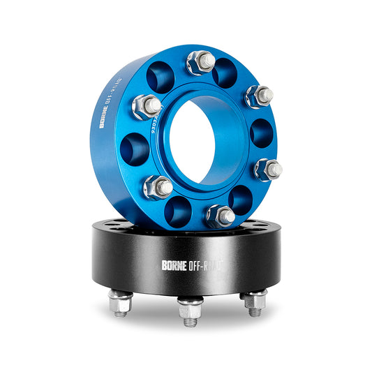 Borne Off-Road Wheel Spacers, 6x139.7, 106, 50, M12, Blue