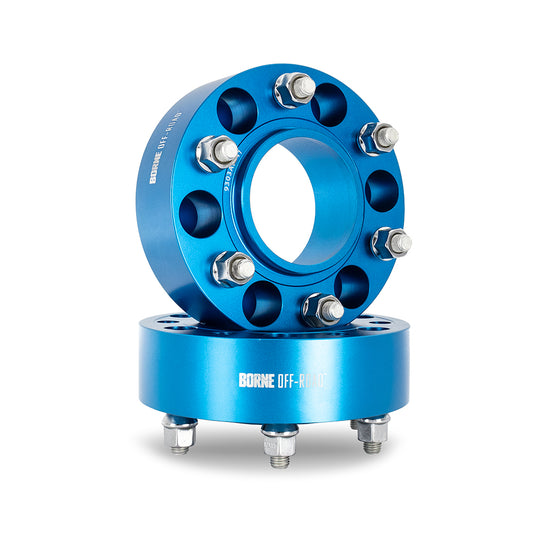 Borne Off Road Wheel Spacers, 6x135, 87.1, 38, M14, Blue