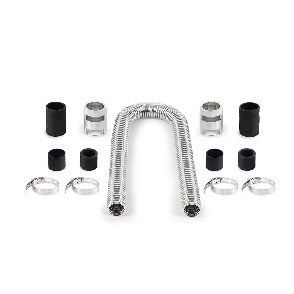 36in. Flexible Radiator Hose Kit, Chrome