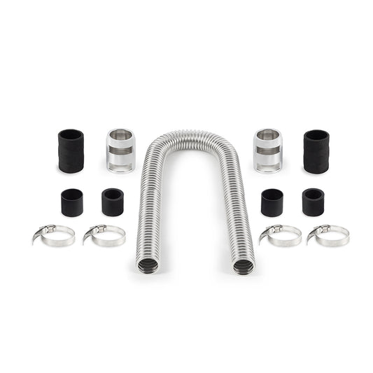 36in. Flexible Radiator Hose Kit, Chrome