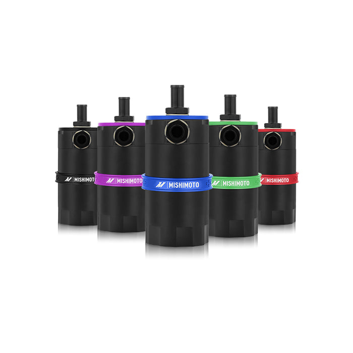 Baffled Oil Catch Can, Blue