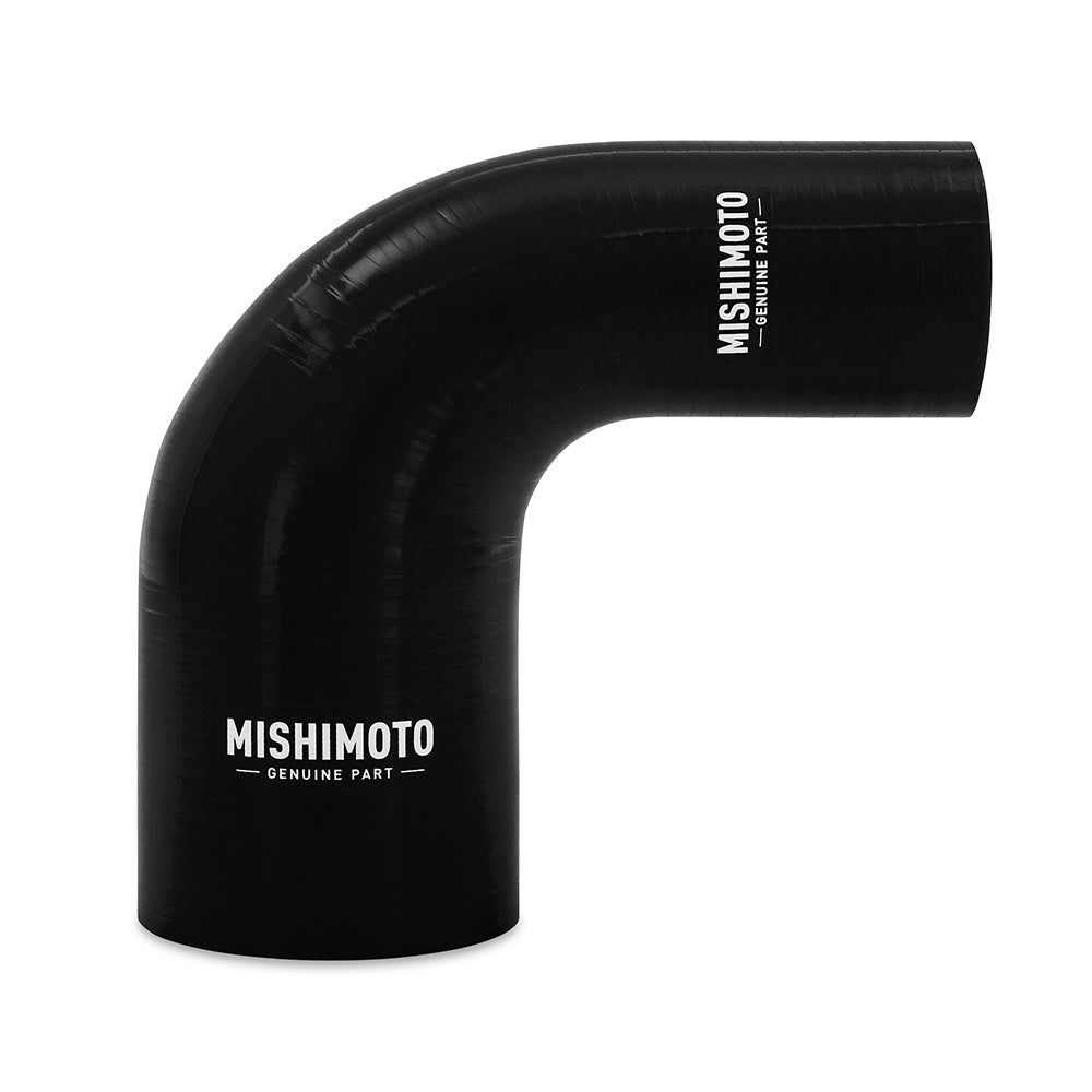 Silicone Reducer Coupler, 90 Degree, 1.75" to 2.5", Black