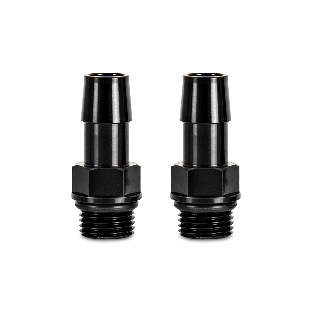 2pcs M16x1.5 1/2" Aluminum Catch Can Fitting, Black