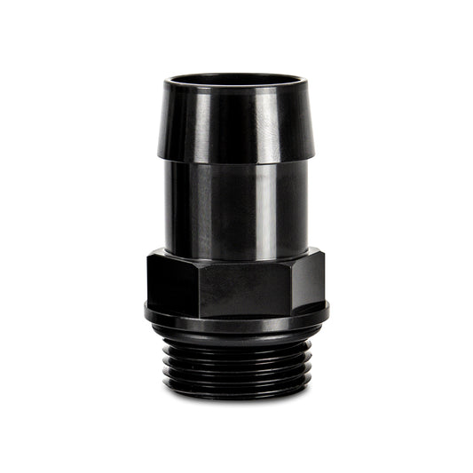 1pc M27x2.0 1" Aluminum Catch Can Fitting, Black