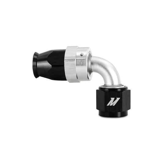 Aluminum PTFE -6AN 90 Degree Fitting, Black