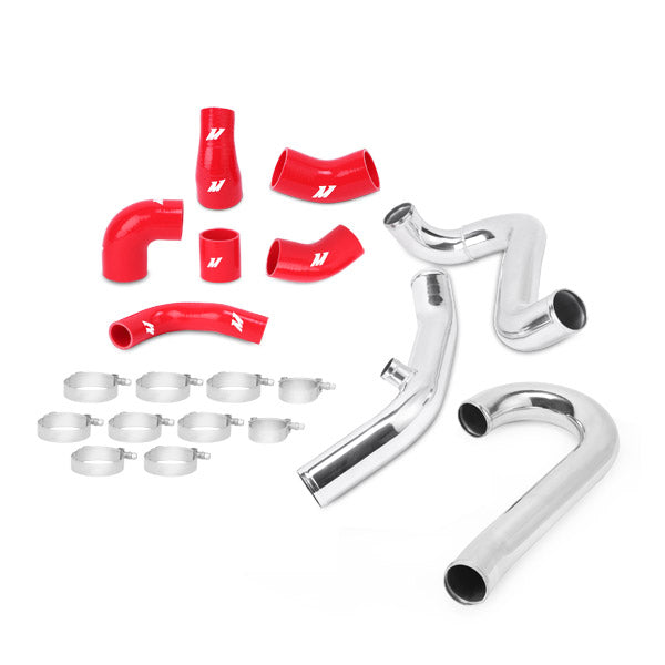 Mitsubishi Lancer Evolution VII/VIII/IX Intercooler Pipe Kit, 2001-2007, Red Hoses
