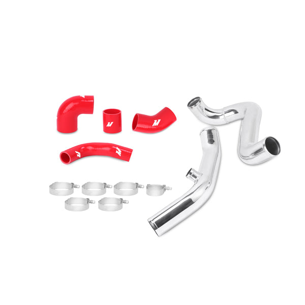 Mitsubishi Lancer Evolution VII/VIII/IX Upper Intercooler Pipe Kit, 2001-2007, Red Hoses