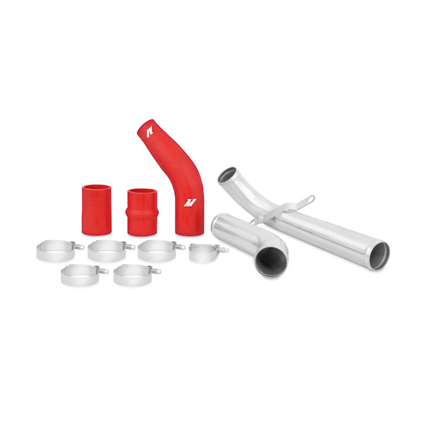 Mitsubishi Lancer Evolution X Upper Intercooler Pipe Kit, 2008-2015, Red Hoses