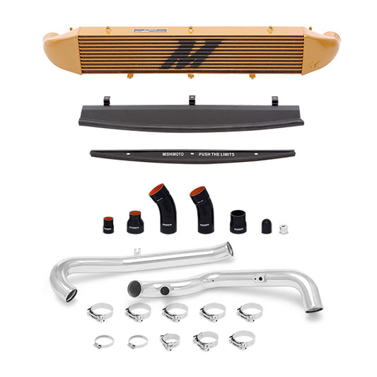 Ford Fiesta ST Intercooler Kit, 2014-2019, Gold w/ Polished Pipes