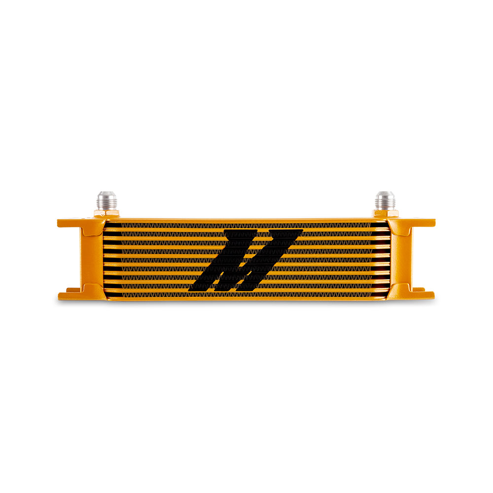 Universal -8AN 10 Row Oil Cooler, Gold