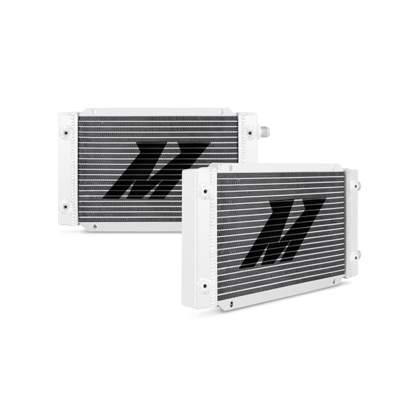 Universal 19 Row Dual Pass Oil Cooler, Silver