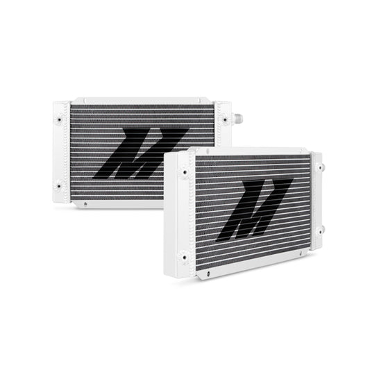 Universal 19 Row Dual Pass Oil Cooler, Silver
