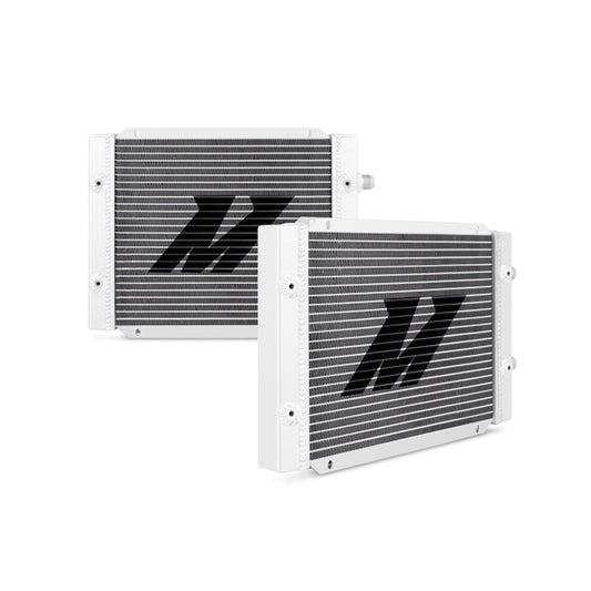 Universal 25 Row Dual Pass Oil Cooler, Silver