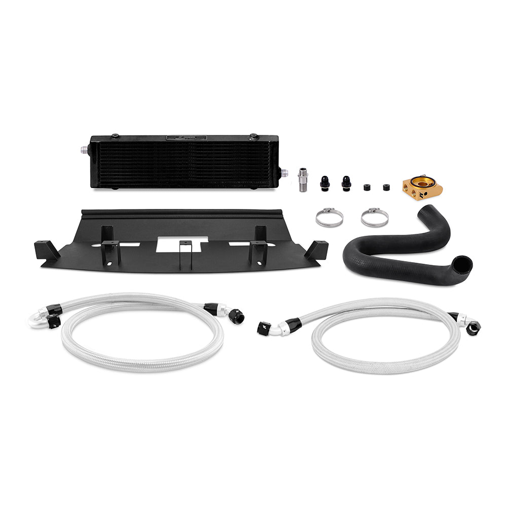 18-23 Ford Mustang GT Oil Cooler Kit, Black, Thermostatic