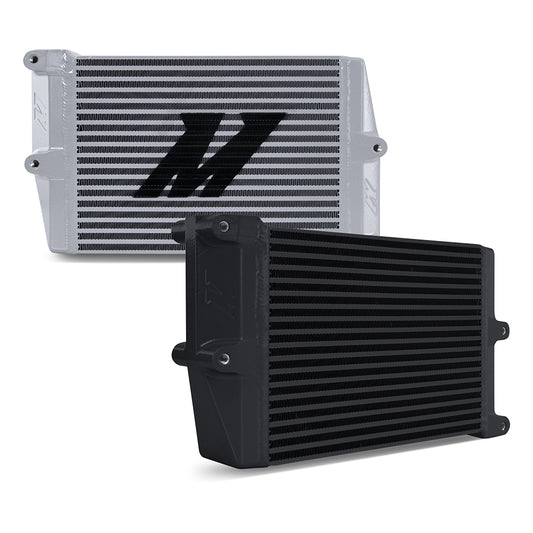 Heavy-Duty Oil Cooler, 10", Opposite-Side Outlets, Silver
