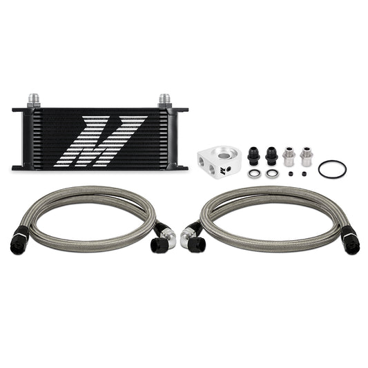 Universal Oil Cooler Kit, 16-Row, Black