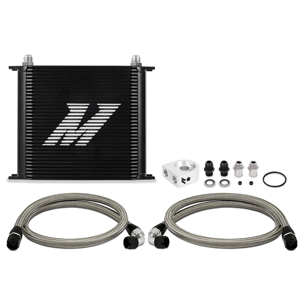Universal Oil Cooler Kit, 34-Row, Black
