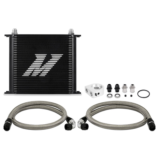 Universal Oil Cooler Kit, 34-Row, Black
