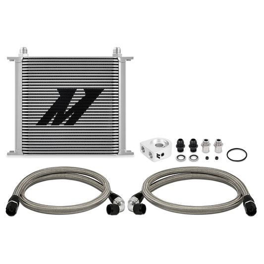 Universal Oil Cooler Kit, 34-Row, Silver