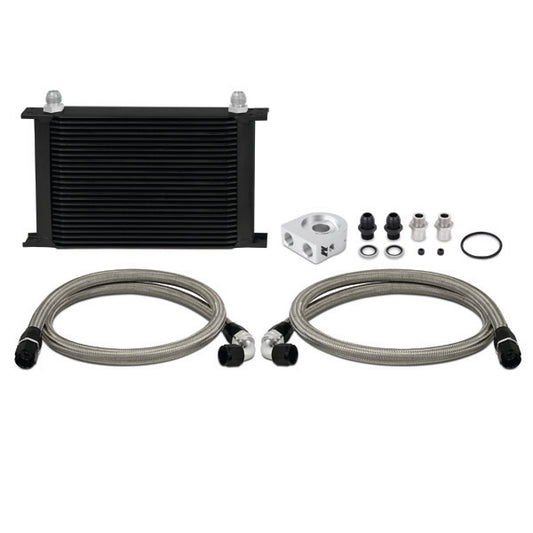 Universal 25 Row Oil Cooler Kit, Black