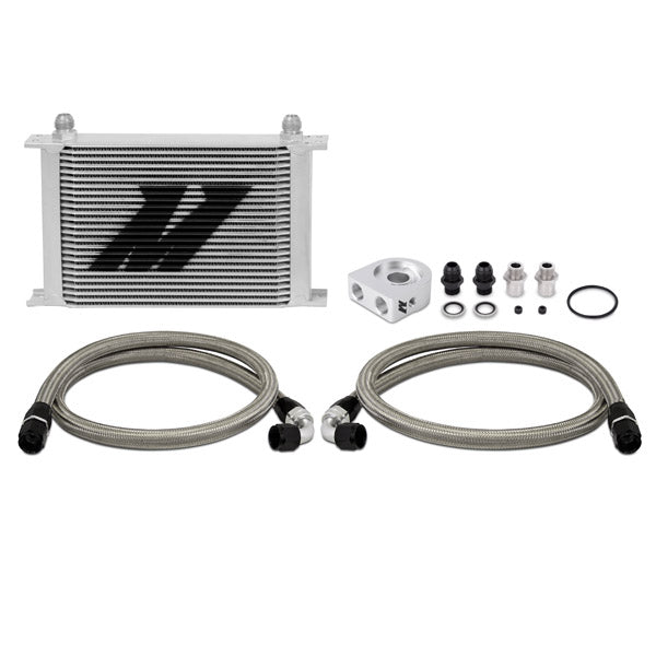 Universal 25 Row Oil Cooler Kit, Silver