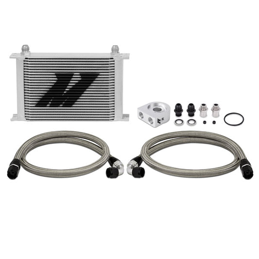 Universal 25 Row Oil Cooler Kit, Silver