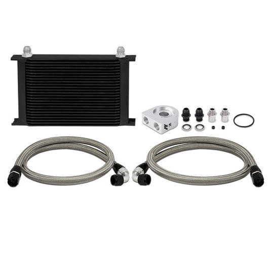Universal 19 Row Oil Cooler Kit, Black