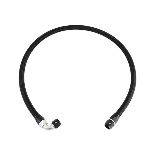 3ft SS Braided Hose with -10AN Straight/90 Fittings, Black