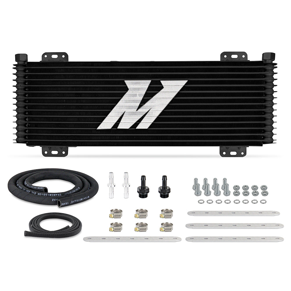 Universal Stacked Plate Trans Cooler, 13 Row, Black