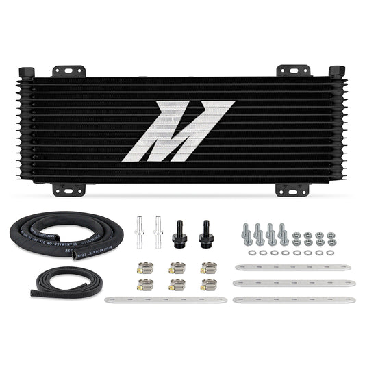 Universal Stacked Plate Trans Cooler, 13 Row, Black