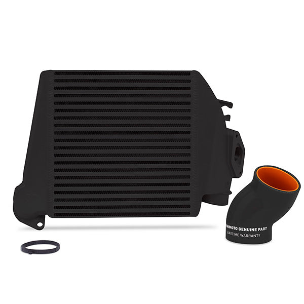 Subaru WRX Top Mount Intercooler Kit, 2008-2014, Black w/ Black Hose