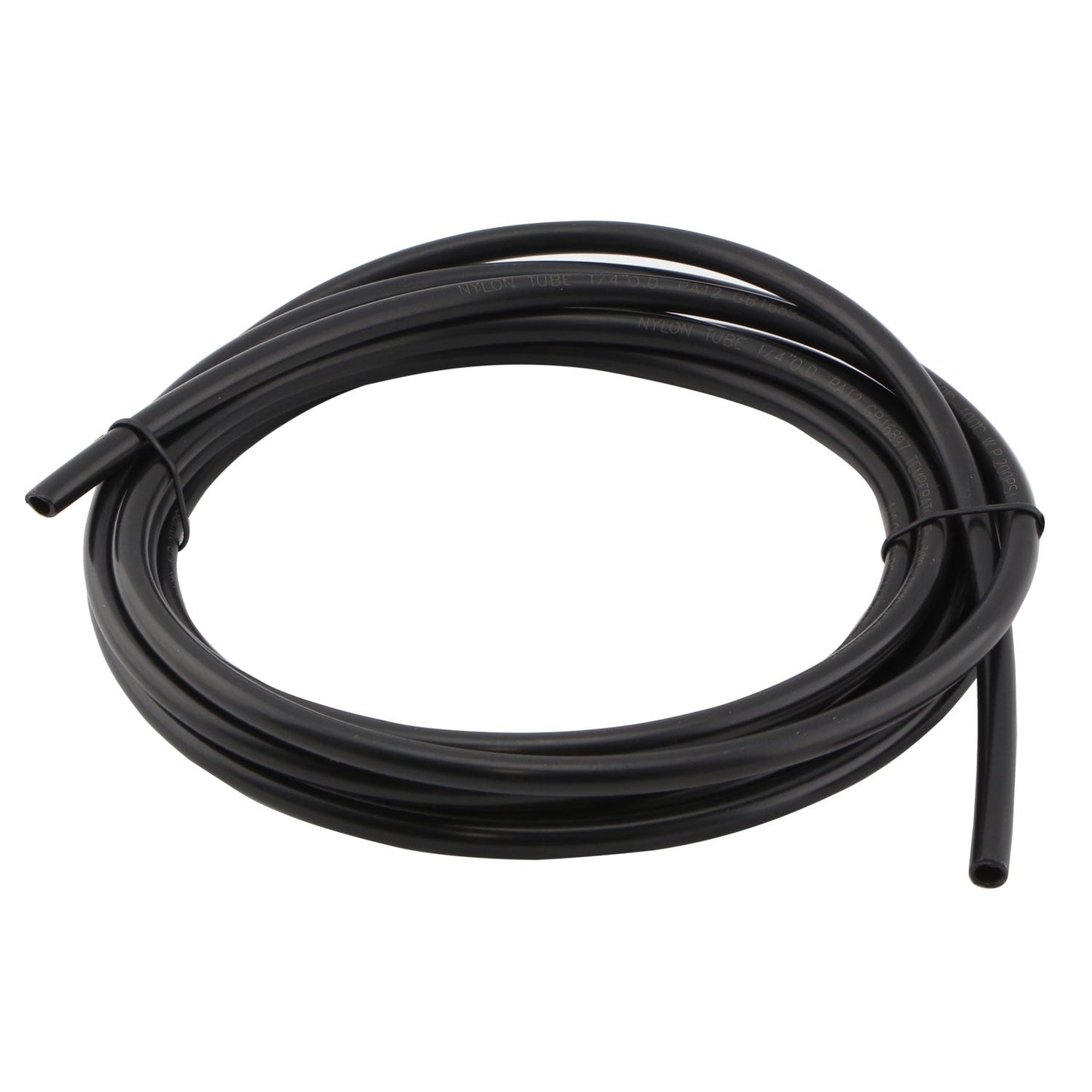 1/4" Nylon Pushloc Tubing Black - 3m - JDM GOODNESS
