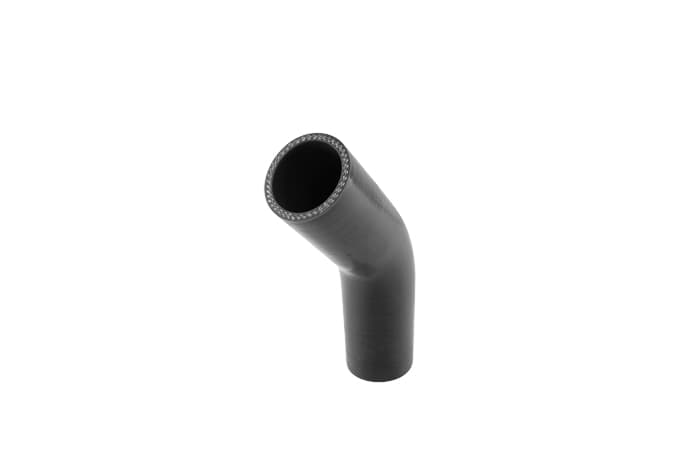 Silicon Hose 45 Elbow 1.75" BLACK - JDM GOODNESS