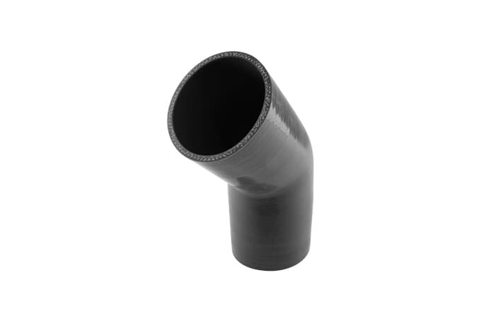 Silicon Hose 45 Elbow 3.50" BLACK - JDM GOODNESS